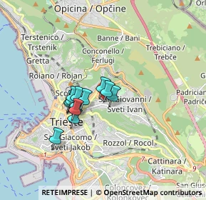 Mappa Via Giovanni Berchet, 34126 Trieste TS, Italia (1.17231)