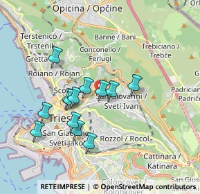 Mappa Via Giovanni Berchet, 34126 Trieste TS, Italia (1.56846)