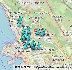 Mappa Via Giovanni Berchet, 34126 Trieste TS, Italia (1.439)