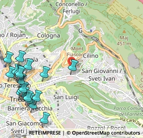 Mappa Via Giovanni Berchet, 34126 Trieste TS, Italia (1.4635)