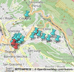 Mappa Via Giovanni Berchet, 34126 Trieste TS, Italia (0.979)