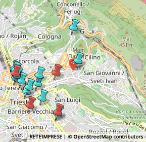 Mappa Via Giovanni Berchet, 34126 Trieste TS, Italia (1.3255)