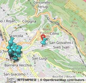 Mappa Via Giovanni Berchet, 34126 Trieste TS, Italia (1.477)