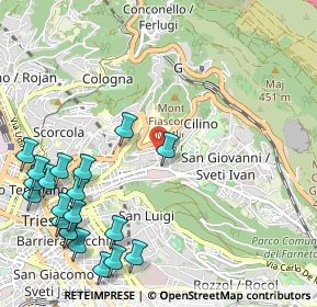 Mappa Via Giovanni Berchet, 34126 Trieste TS, Italia (1.4165)