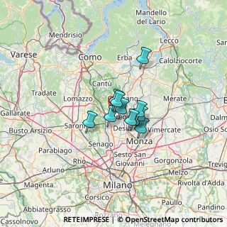 Mappa Via Edison Thomas, 20821 Meda MB, Italia (6.73)