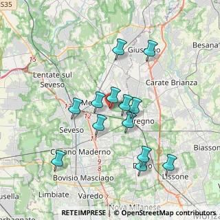 Mappa Via Edison Thomas, 20821 Meda MB, Italia (3.40308)