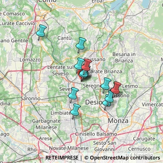 Mappa Via Edison Thomas, 20821 Meda MB, Italia (5.08071)
