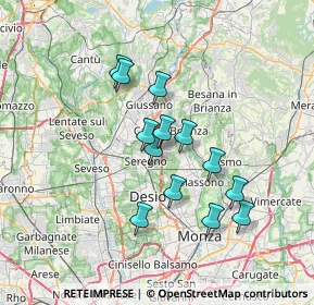 Mappa Via Adda, 20831 Seregno MB, Italia (5.75538)