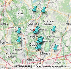 Mappa Via Adda, 20831 Seregno MB, Italia (6.31286)