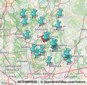 Mappa Via Adda, 20831 Seregno MB, Italia (6.70842)