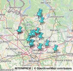 Mappa Via Adda, 20831 Seregno MB, Italia (11.11067)