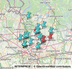 Mappa Via Adda, 20831 Seregno MB, Italia (10.2945)