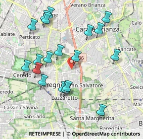 Mappa Via Adda, 20831 Seregno MB, Italia (2.06053)