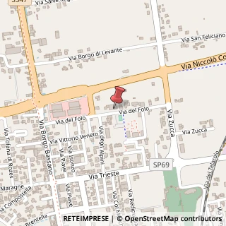 Mappa Via del Folo, 21, 35013 Cittadella, Padova (Veneto)