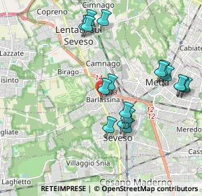 Mappa Corso Milano, 20825 Barlassina MB, Italia (1.98765)