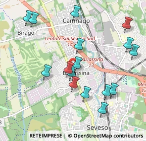 Mappa Corso Milano, 20825 Barlassina MB, Italia (1.035)