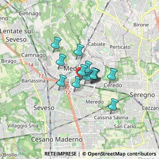 Mappa Via San Francesco Saverio, 20821 Meda MB, Italia (0.99571)