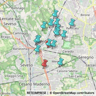 Mappa Via San Francesco Saverio, 20821 Meda MB, Italia (1.47313)