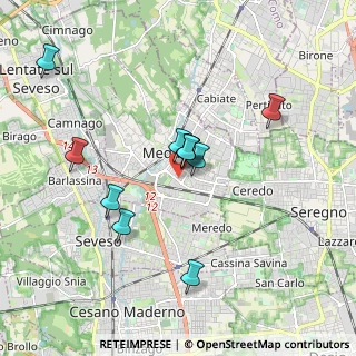 Mappa Via San Francesco Saverio, 20821 Meda MB, Italia (1.57636)
