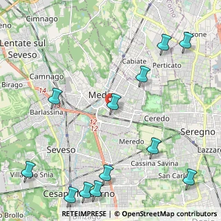 Mappa Via San Francesco Saverio, 20821 Meda MB, Italia (2.99083)