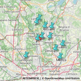Mappa Via San Francesco Saverio, 20821 Meda MB, Italia (6.31273)