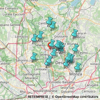 Mappa Via San Francesco Saverio, 20821 Meda MB, Italia (6.0115)