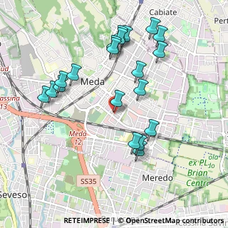 Mappa Via San Francesco Saverio, 20821 Meda MB, Italia (1.0245)