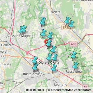 Mappa Via Cesare Battisti, 21058 Solbiate Olona VA, Italia (3.80421)