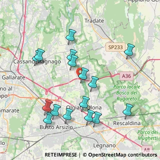 Mappa Via Cesare Battisti, 21058 Solbiate Olona VA, Italia (4.165)