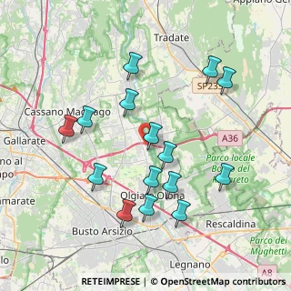 Mappa Via Cesare Battisti, 21058 Solbiate Olona VA, Italia (3.84333)