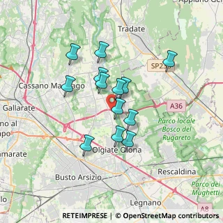 Mappa Via Cesare Battisti, 21058 Solbiate Olona VA, Italia (2.77538)