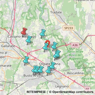 Mappa Via Cesare Battisti, 21058 Solbiate Olona VA, Italia (3.77692)