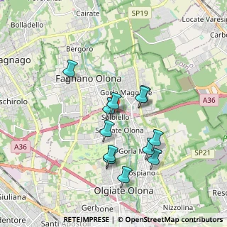 Mappa Via Cesare Battisti, 21058 Solbiate Olona VA, Italia (1.63333)
