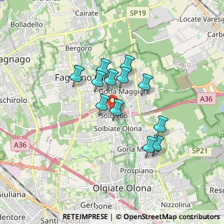 Mappa Via Cesare Battisti, 21058 Solbiate Olona VA, Italia (1.3175)