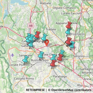 Mappa Via Cesare Battisti, 21058 Solbiate Olona VA, Italia (7.01789)