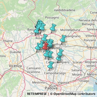 Mappa Via Strà, 35018 San Martino di Lupari PD, Italia (9.297)
