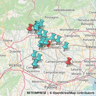 Mappa Via Strà, 35018 San Martino di Lupari PD, Italia (11.6875)