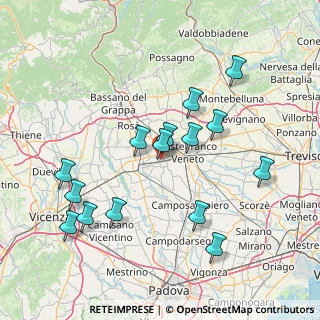 Mappa Via Strà, 35018 San Martino di Lupari PD, Italia (15.55667)
