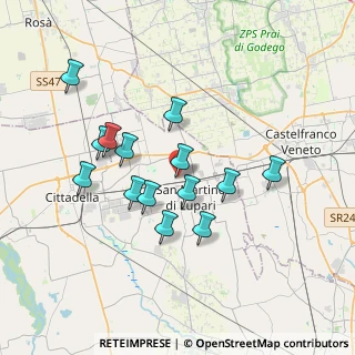 Mappa Via Strà, 35018 San Martino di Lupari PD, Italia (3.21214)