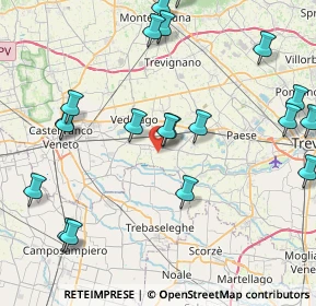 Mappa Via Castelletti, 31050 Vedelago TV, Italia (9.925)