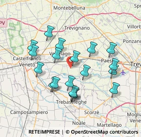 Mappa Via Castelletti, 31050 Vedelago TV, Italia (6.80211)