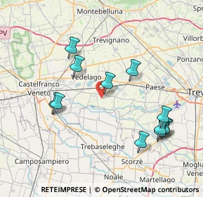 Mappa Via Castelletti, 31050 Vedelago TV, Italia (8.15167)
