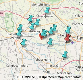 Mappa Via Castelletti, 31050 Vedelago TV, Italia (6.69471)