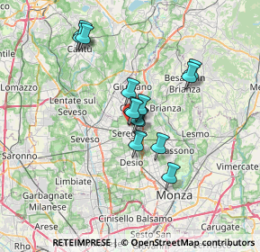 Mappa Via Cesare Correnti, 20831 Seregno MB, Italia (5.16429)