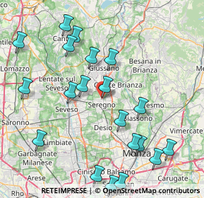 Mappa Via Cesare Correnti, 20831 Seregno MB, Italia (9.373)