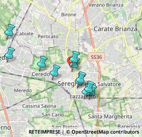 Mappa Via Cesare Correnti, 20831 Seregno MB, Italia (1.66636)