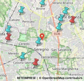 Mappa Via Cesare Correnti, 20831 Seregno MB, Italia (2.59909)