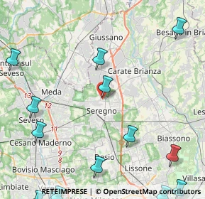 Mappa Via Cesare Correnti, 20831 Seregno MB, Italia (6.62786)