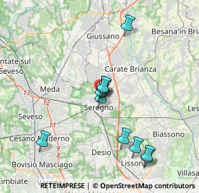 Mappa Via Cesare Correnti, 20831 Seregno MB, Italia (3.31182)