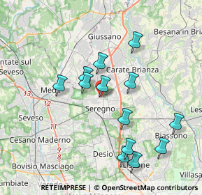 Mappa Via Cesare Correnti, 20831 Seregno MB, Italia (3.63154)